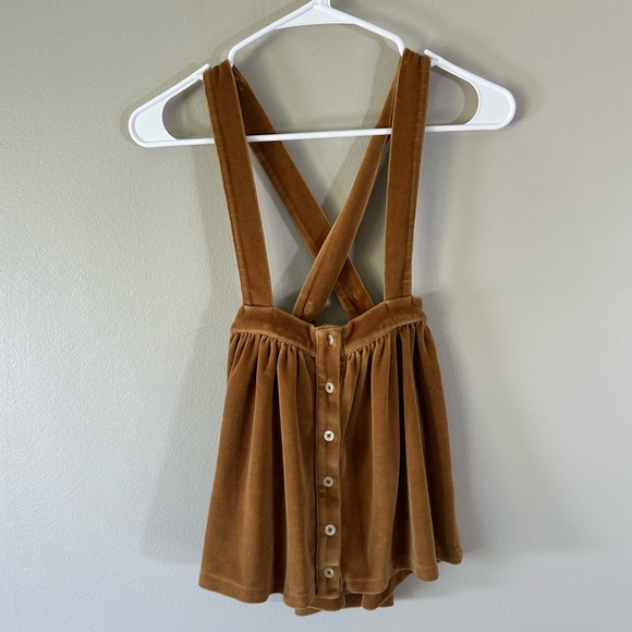 kate quinn Other - Kate Quinn Suspender Skirt in Spice Velour Size‎ 5Y